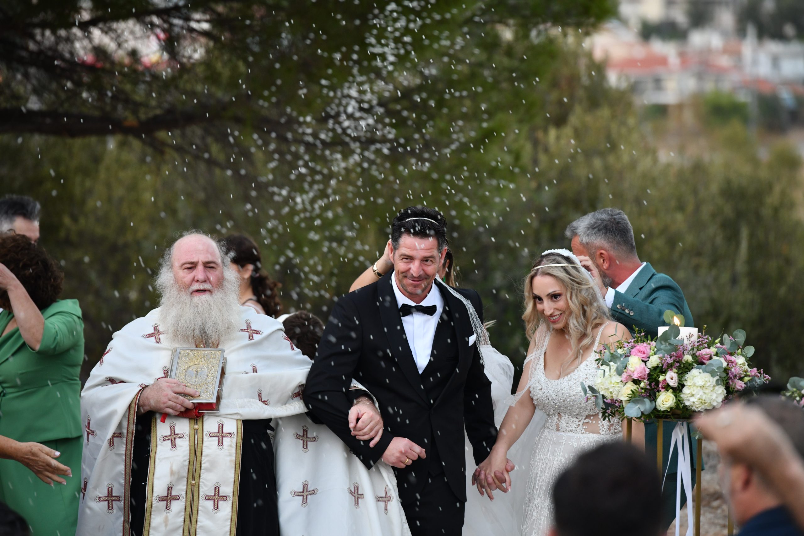 Απόστολος Ρουβάς – Φανή Γιαβρίδου: Το φωτογραφικό άλμπουμ του γάμου τους