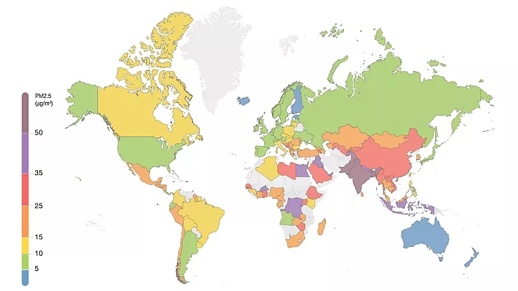 Μόνο 7 κράτη στον κόσμο έχουν καθαρό αέρα, διαπιστώνει αναφορά