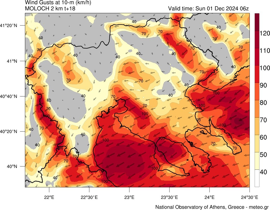 Η κακοκαιρία Bora πλήττει τη χώρα: Δυνατές καταιγίδες και ισχυροί άνεμοι – Ενημερώθηκε το έκτακτο δελτίο