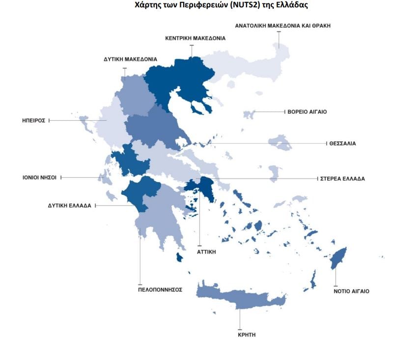 Χάρτης με τις περιοχές με τη μεγαλύτερη θνησιμότητα