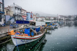 Χιόνια στη Λέσβο